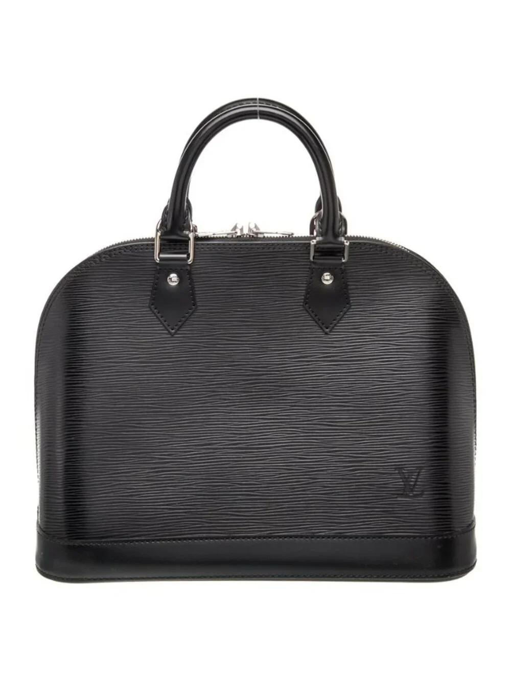 Louis Vuitton Epi Leather Alma PM Vintage Top Handle Bag Black, LUX